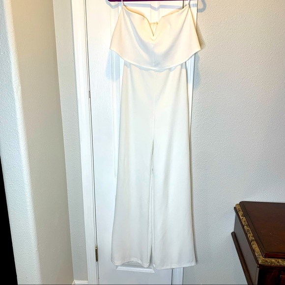 Lulus Power of Love White Strapless Jumpsuit size small - Picture 2 of 8